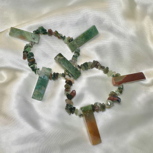 Fancy Jasper Crystal Points Bracelet