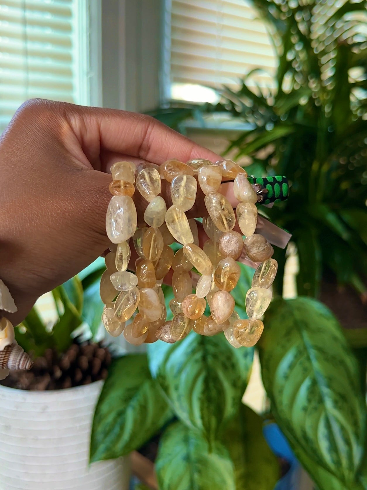 Tumbled Citrine Crystal Bracelet