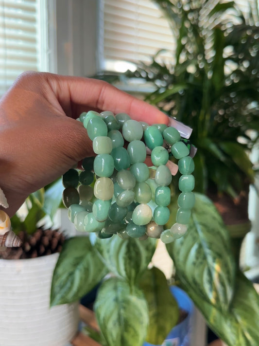 Tumbled Green Aventurine Crystal Bracelet