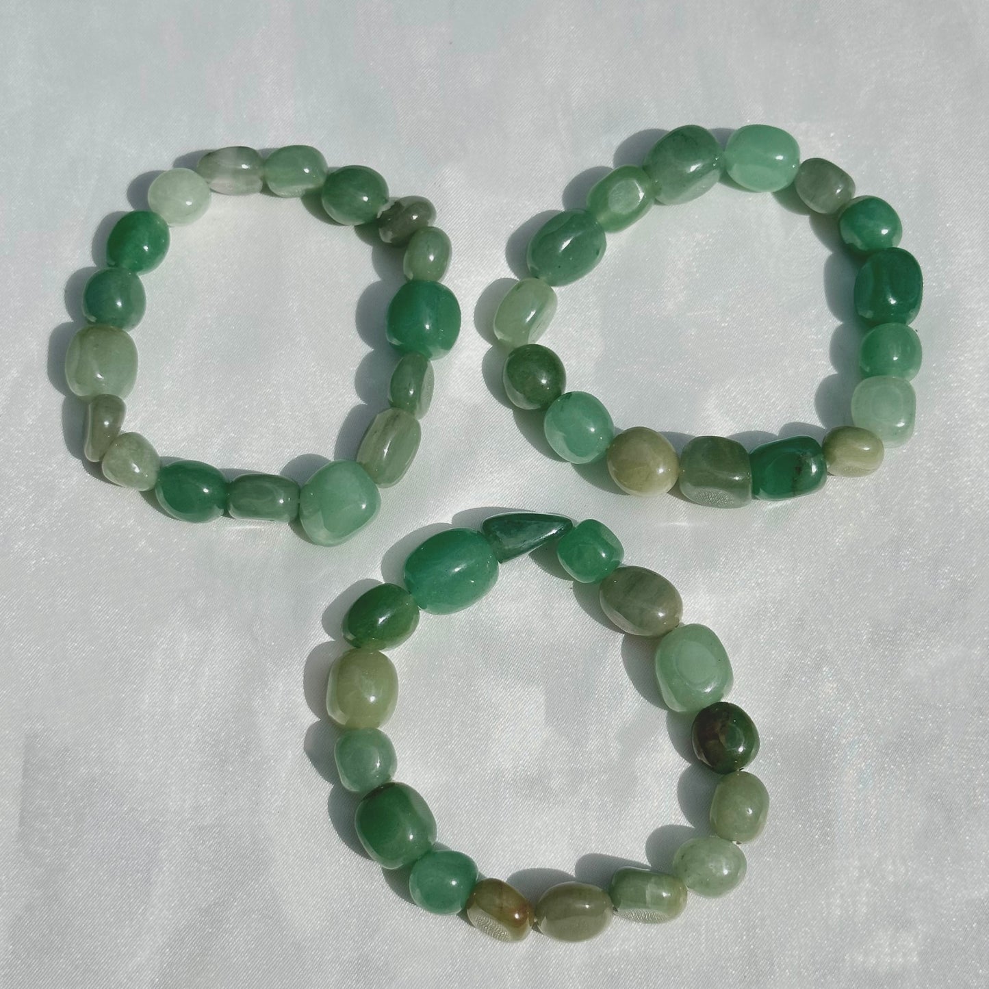 Tumbled Green Aventurine Crystal Bracelet