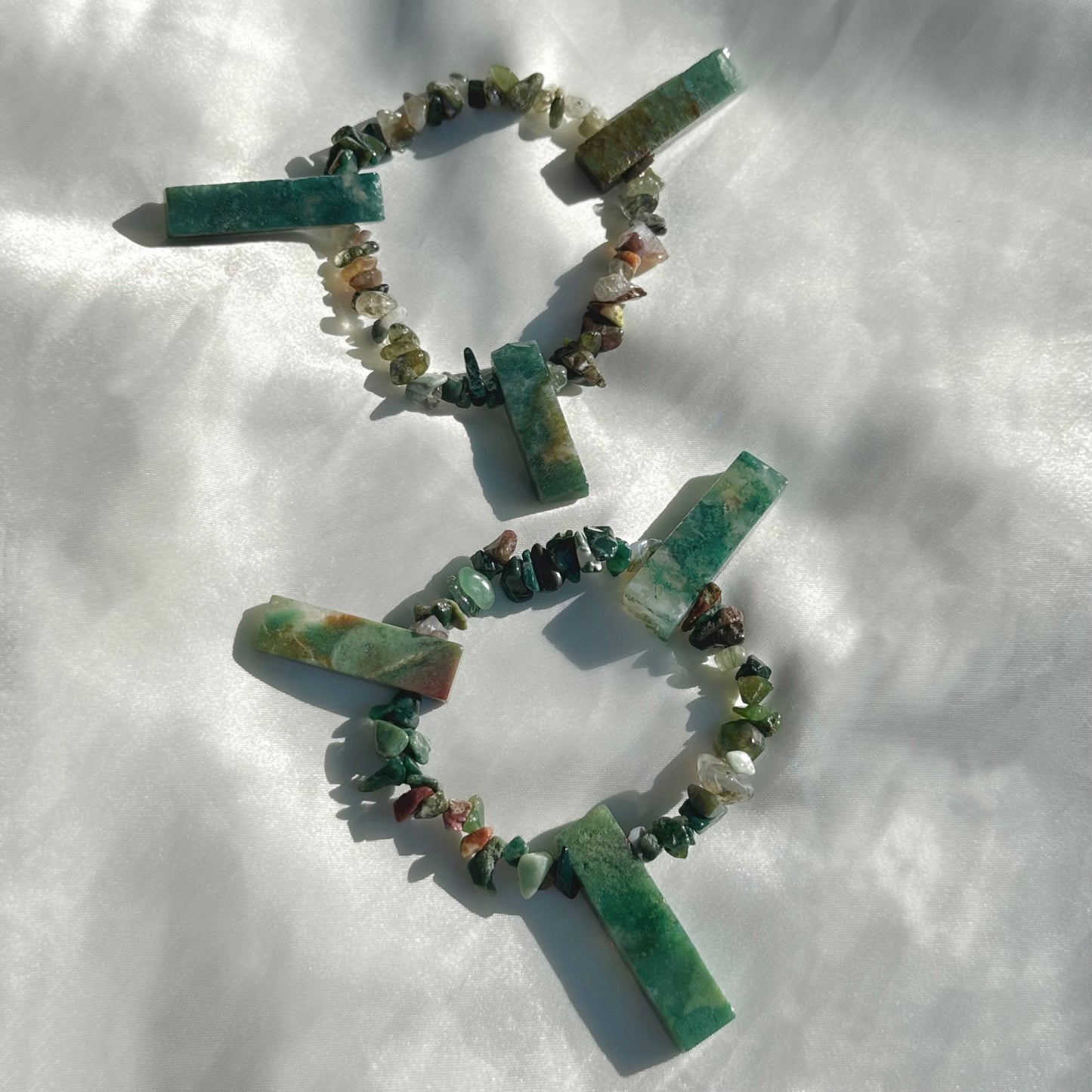Fancy Jasper Crystal Points Bracelet