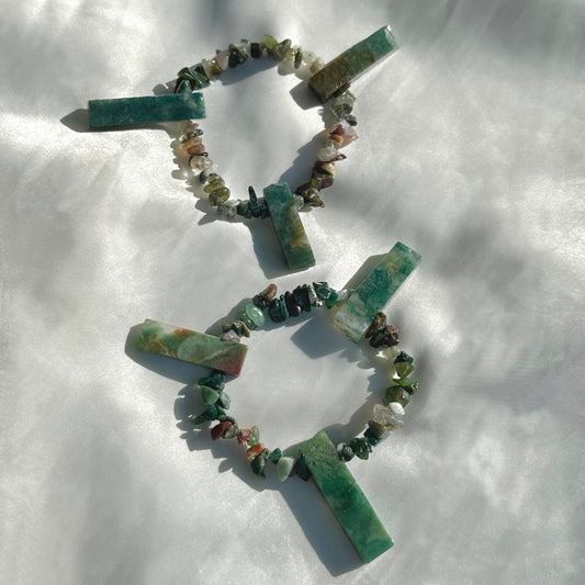 Fancy Jasper Crystal Points Bracelet