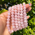 Load image into Gallery viewer, Rose Quartz Crystal Bracelet
